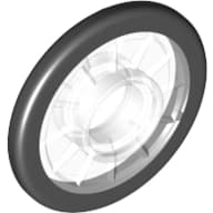 Wheel Wheelchair with Fixed Black Hard Rubber Tire Pattern, with Pin Hole