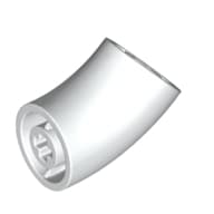 Brick Round 2 x 2 D. Tube with 45° Elbow and Axle Holes (Crossholes) at Each End [SHORT]