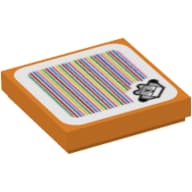 Tile 2 x 2 with Waddlewing and Barcode Print (Sticker)