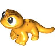 Animal, Salamander with Black Eyes, Dark Orange Spots print (Popcorn)