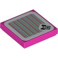 Tile 2 x 2 with Birdo and Barcode Print (Sticker)