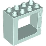 Duplo Door / Window Frame Flat Front Surface, Completely Open Back