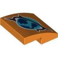 Slope Curved 2 x 2 x 2/3 with Arctic Explorer Symbol print