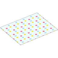 Duplo Blanket 8 x 10 with Pink / Medium Blue / Yellow Flowers print