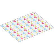 Duplo Blanket 8 x 10 with Pink / Medium Blue / Yellow Decorations print
