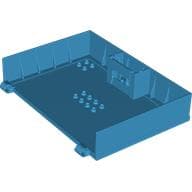 Plate Special Book 11 x 16 with 2 x 4 Container, 2 x 4 Studs on Edge, Hole