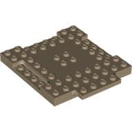 Plate Special 8 x 9 x 2/3 with 1 x 4 Recessed