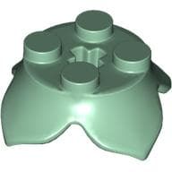 Plant, Leaves, Round 2 x 2 x 2/3 with + Axle Hole and 4 Leaf Extensions