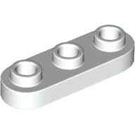 Plate Special 1 x 3 Rounded with 3 Open Studs
