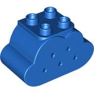 Duplo Brick 2 x 4 x 2 Cloud with Holes