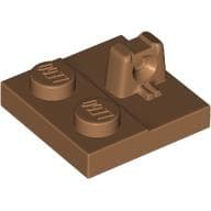 Hinge Plate 2 x 2 Locking with 1 Finger on Top