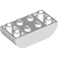 Brick Curved Double 2 x 4 Inverted