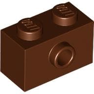 Brick Special 1 x 2 with 1 Center Stud on 1 Side, Bottom Stud Holder