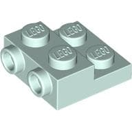 Plate Special 2 x 2 x 2/3 with Two Studs On Side and Two Raised - Updated Version