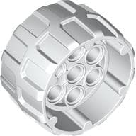 Wheel Hard Plastic, Treaded with 7 Pin Holes, Inner Ring (37mm D. x 22mm)