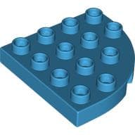 Duplo Plate Round Corner 4 x 4