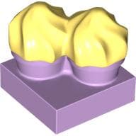 Duplo Food, Two Cakes on Plate Yellow