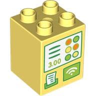 Duplo Brick 2 x 2 x 2 with Registry print