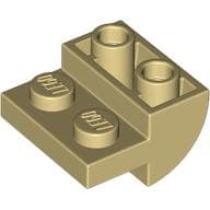 Slope Curved 2 x 2 Inverted with 1 x 2 Cutouts