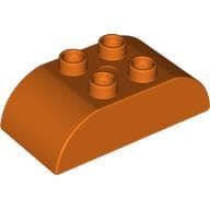 Duplo Brick 2 x 4 Curved Top