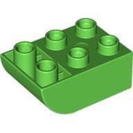 Duplo Brick 2 x 3 with Curved Bottom
