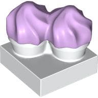 Duplo Food, Two Cakes on Plate Lavender