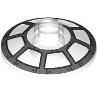 Dish 2 x 2 Inverted [Radar] with Black/Dark Bluish Grey Cockpit Window Print