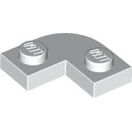 Plate Round Corner 2 x 2 with 1 x 1 Cutout