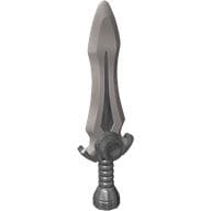 Weapon Sword with Light Bluish Gray Blade Pattern