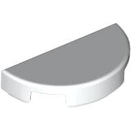 Tile Round 1 x 2 Half Circle