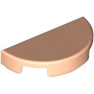 Tile Round 1 x 2 Half Circle