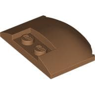 Slope Curved 3 x 4 x 2/3 Triple Curved with 2 Sunk Studs