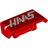 Spoiler 2 x 4 with Handle with White 'HAAS' print