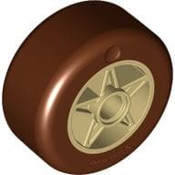 Wheel 30 x 20 with Reddish Brown Tire Pattern