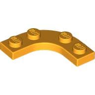 Plate Round Corner 3 x 3 with 2 x 2 Round Cutout