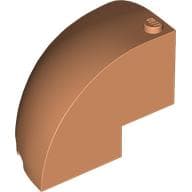 Brick Round Corner 5 x 5 x 3 1/3 Quarter Dome Top [Plain]