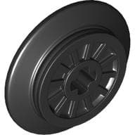 Train Wheel Spoked with Technic Axle Hole and Rubber Friction Band