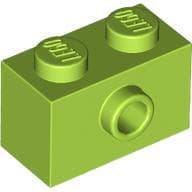 Brick Special 1 x 2 with 1 Center Stud on 1 Side, Bottom Stud Holder