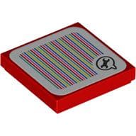 Tile 2 x 2 with Spanner in Speech Bubble and Barcode Print (Sticker)