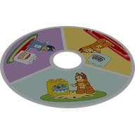 Disc for Duplo Spinner with Bluey Scenes print