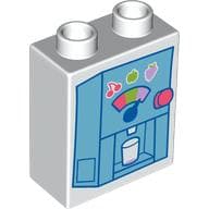 Duplo Brick 1 x 2 x 2 with Soft Serve Machine print