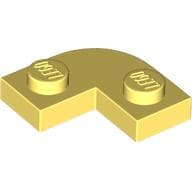 Plate Round Corner 2 x 2 with 1 x 1 Cutout