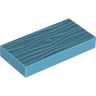 Duplo Tile 2 x 4 with Wood Grain Pattern