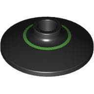 Dish 2 x 2 Inverted [Radar] with Bright Green Inner Circle print