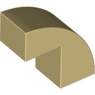 Brick Curved 1 x 2 x 1 2/3 with 1 Cutout