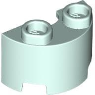 Brick Round, Half 1 x 2