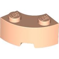 Brick Round Corner 2 x 2 Macaroni with Stud Notch and Reinforced Underside [New Style]