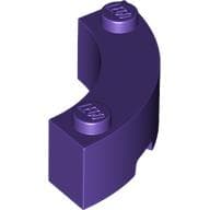 Brick Round Corner 3 x 3 Macaroni with 2 Studs