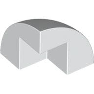 Brick Round Corner, Curved 2 x 2 x 1 2/3 Quarter Dome with 1 Cutout