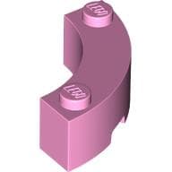 Brick Round Corner 3 x 3 Macaroni with 2 Studs